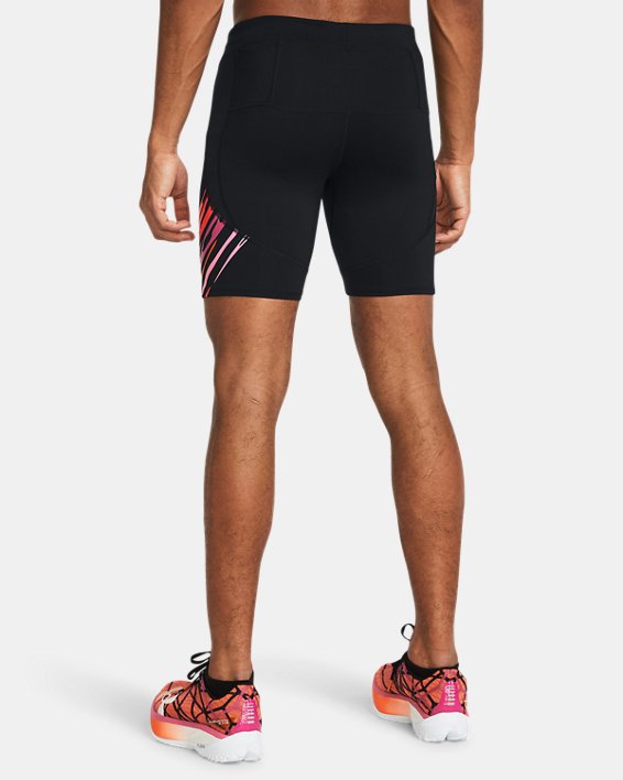 Legging ½ UA Pro Runner pour homme, Black, pdpMainDesktop image number 1